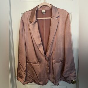 Womens A New Day satin pink blazer - large